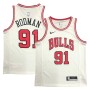 Men's Chicago Bulls Dennis Rodman #91 Nike White Swingman Jersey - Association Edition Men's Chicago Bulls Dennis Rodman #91 Nike White Swingman Jersey - Association Edition