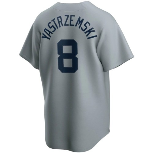 Men's Boston Red Sox Carl Yastrzemski #8 Nike Gray Road Cooperstown Collection Player Jersey Men's Boston Red Sox Carl Yastrzemski #8 Nike Gray Road Cooperstown Collection Player Jersey
