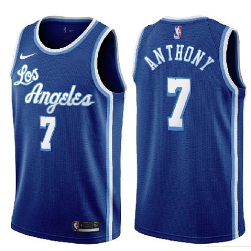 Men's Los Angeles Lakers Carmelo Anthony #7 Nike Blue Swingman NBA Jersey - Classic Edition Men's Los Angeles Lakers Carmelo Anthony #7 Nike Blue Swingman NBA Jersey - Classic Edition