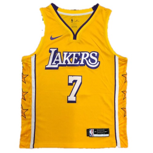 Men's Los Angeles Lakers Carmelo Anthony #7 Nike Yellow Swingman NBA Jersey - City Edition Men's Los Angeles Lakers Carmelo Anthony #7 Nike Yellow Swingman NBA Jersey - City Edition