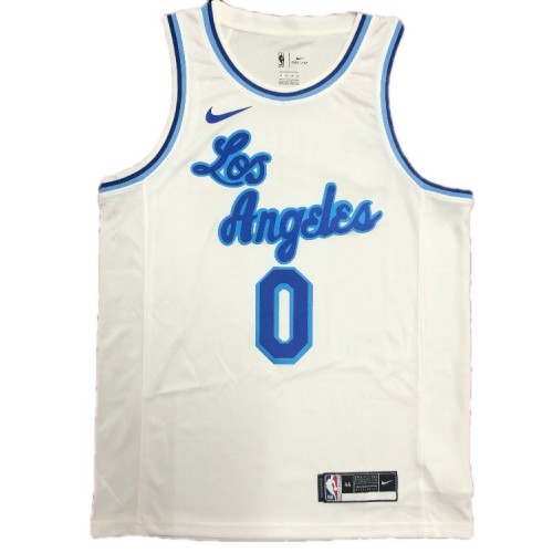 Men's Los Angeles Lakers Russell Westbrook #0 Nike White Swingman NBA Jersey - Classic Edition Men's Los Angeles Lakers Russell Westbrook #0 Nike White Swingman NBA Jersey - Classic Edition