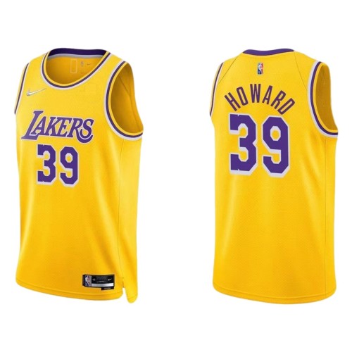 Men's Los Angeles Lakers Dwight Howard #39 Nike Gold 2021/22 Swingman Jersey - Icon Edition Men's Los Angeles Lakers Dwight Howard #39 Nike Gold 2021/22 Swingman Jersey - Icon Edition