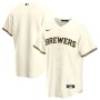 Men's Milwaukee Brewers Nike Cream Home 2020 Jersey Men's Milwaukee Brewers Nike Cream Home 2020 Jersey