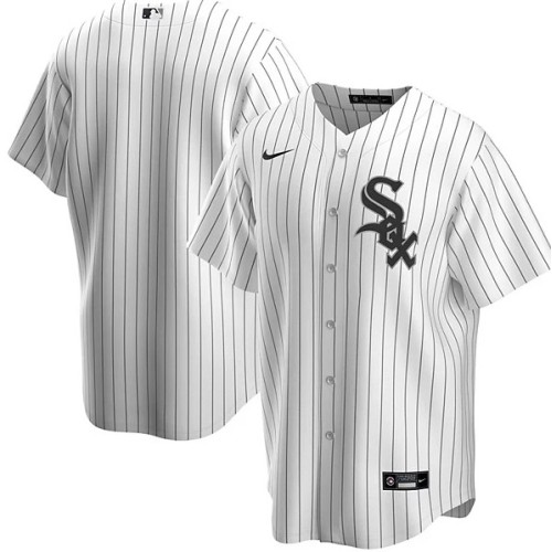 Men's Chicago White Sox Nike White Black Home 2020 Jersey Men's Chicago White Sox Nike White Black Home 2020 Jersey