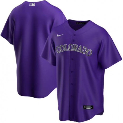 Men's Colorado Rockies Nike Purple 2020 Alternate Jersey Men's Colorado Rockies Nike Purple 2020 Alternate Jersey