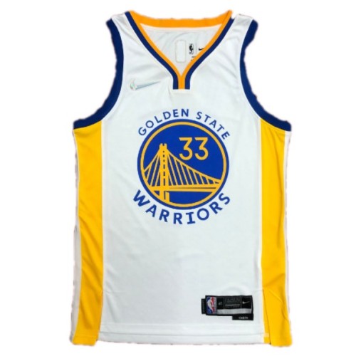 Men's Golden State Warriors James Wiseman #33 Nike White 2021/22 Swingman Jersey - Association Edition Men's Golden State Warriors James Wiseman #33 Nike White 2021/22 Swingman Jersey - Association Edition