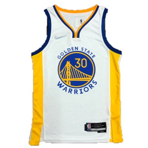 Men's Golden State Warriors Stephen Curry #30 Nike White 2021/22 Swingman Jersey - Association Edition Men's Golden State Warriors Stephen Curry #30 Nike White 2021/22 Swingman Jersey - Association Edition