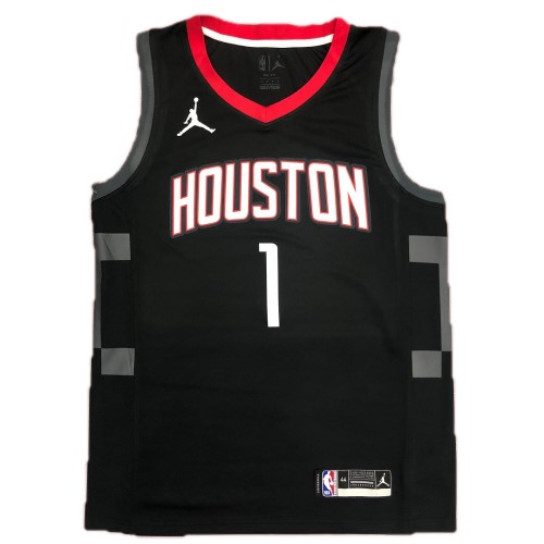 Men's Houston Rockets Tracy McGrady #1 Jordan Black 20/21 Swingman Jersey - Statement Edition Men's Houston Rockets Tracy McGrady #1 Jordan Black 20/21 Swingman Jersey - Statement Edition