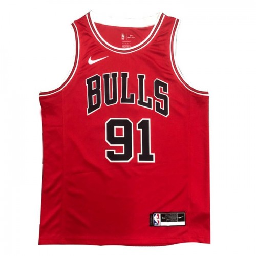 Men's Chicago Bulls Dennis Rodman #91 Nike Red Swingman Jersey - Icon Edition Men's Chicago Bulls Dennis Rodman #91 Nike Red Swingman Jersey - Icon Edition