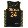 Men's Chicago Bulls Lauri Markkanen #24 Nike Black 2020/21 Swingman Jersey - City Edition Men's Chicago Bulls Lauri Markkanen #24 Nike Black 2020/21 Swingman Jersey - City Edition