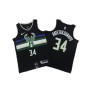 Men's Milwaukee Bucks Giannis Antetokounmpo #34 Black 2020 Swingman Jersey - Statement Edition Men's Milwaukee Bucks Giannis Antetokounmpo #34 Black 2020 Swingman Jersey - Statement Edition
