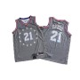 Men's Philadelphia 76ers Joel Embiid #21 Gray Swingman Jersey - City Edition Men's Philadelphia 76ers Joel Embiid #21 Gray Swingman Jersey - City Edition