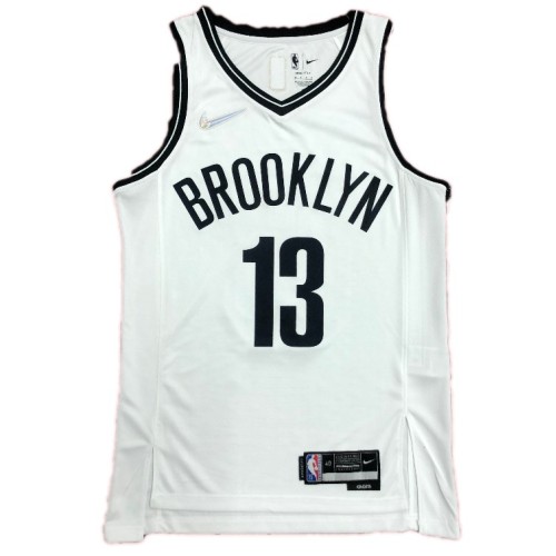 Men's Brooklyn Nets James Harden #13 Nike White 2021 Swingman NBA Jersey - Icon Edition Men's Brooklyn Nets James Harden #13 Nike White 2021 Swingman NBA Jersey - Icon Edition