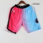 Men's Miami Heat Nike Pink/Light Blue 2020/21 Swingman Shorts City Edition Men's Miami Heat Nike Pink/Light Blue 2020/21 Swingman Shorts City Edition