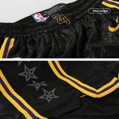 Men's Los Angeles Lakers Nike Black Swingman Short - City Edition Men's Los Angeles Lakers Nike Black Swingman Short - City Edition