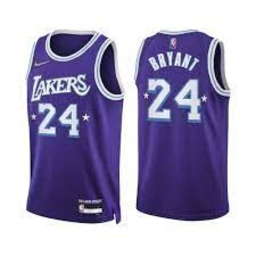 Men's Los Angeles Lakers Kobe Bryant #24 Nike Purple 2021/22 Swingman Jersey - City Edition Men's Los Angeles Lakers Kobe Bryant #24 Nike Purple 2021/22 Swingman Jersey - City Edition