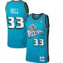 Men's Detroit Pistons Grant Hill #33 Throwback Blue 98-99 Hardwood Classics Swingman Jersey