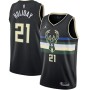 Men's Milwaukee Bucks Jrue Holiday #21 Jordan Black 2020/21 Swingman Jersey - Statement Edition Men's Milwaukee Bucks Jrue Holiday #21 Jordan Black 2020/21 Swingman Jersey - Statement Edition