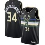 Men's Milwaukee Bucks Giannis Antetokounmpo #34 Black 2020 Swingman Jersey - Statement Edition Men's Milwaukee Bucks Giannis Antetokounmpo #34 Black 2020 Swingman Jersey - Statement Edition