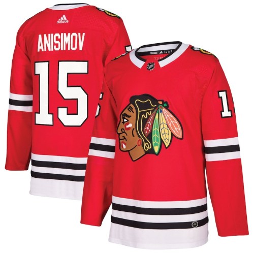Men's Chicago Blackhawks Artem Anisimov #15 adidas Red Authentic Player Jersey Men's Chicago Blackhawks Artem Anisimov #15 adidas Red Authentic Player Jersey