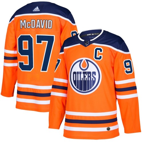 Men's Edmonton Oilers Connor McDavid #97 adidas Orange Alternate Authentic Jersey Men's Edmonton Oilers Connor McDavid #97 adidas Orange Alternate Authentic Jersey