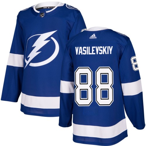 Men's Tampa Bay Lightning Andrei Vasilevskiy #88 adidas Blue Authentic Jersey Men's Tampa Bay Lightning Andrei Vasilevskiy #88 adidas Blue Authentic Jersey