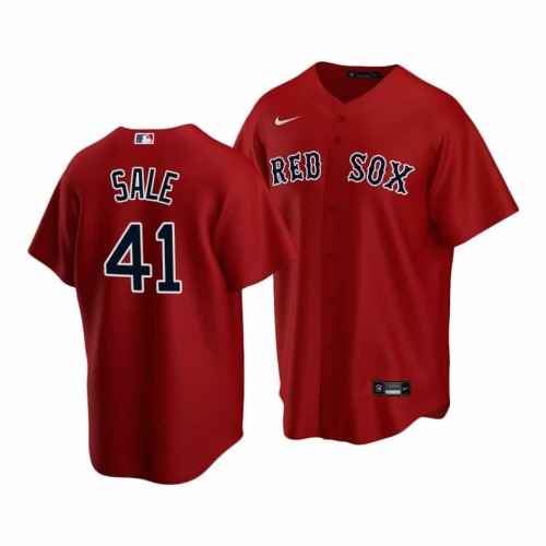 Men's Boston Red Sox Chris Sale #41 Nike Red Alternate 2020 Jersey Men's Boston Red Sox Chris Sale #41 Nike Red Alternate 2020 Jersey