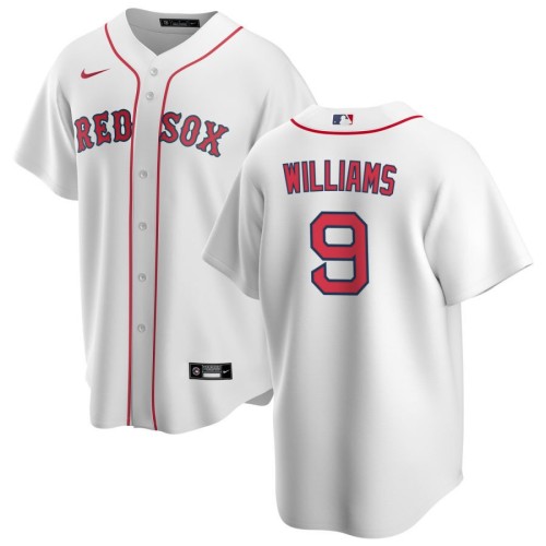 Men's Boston Red Sox Ted Williams #9 Nike White Home 2020 Jersey Men's Boston Red Sox Ted Williams #9 Nike White Home 2020 Jersey