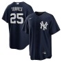 Men's New York Yankees Gleyber Torres #25 Nike Navy Alternate Jersey Men's New York Yankees Gleyber Torres #25 Nike Navy Alternate Jersey