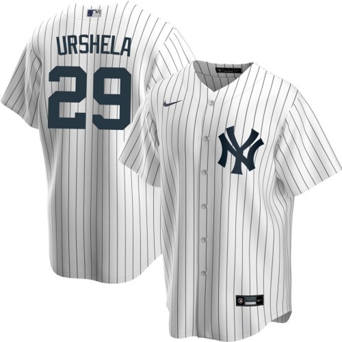 Men's New York Yankees Gio Urshela #29 Nike White Home 2020 Jersey Men's New York Yankees Gio Urshela #29 Nike White Home 2020 Jersey