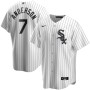 Men's Chicago White Sox Tim Anderson #7 Nike White&Royal Home 2020 Jersey Men's Chicago White Sox Tim Anderson #7 Nike White&Royal Home 2020 Jersey