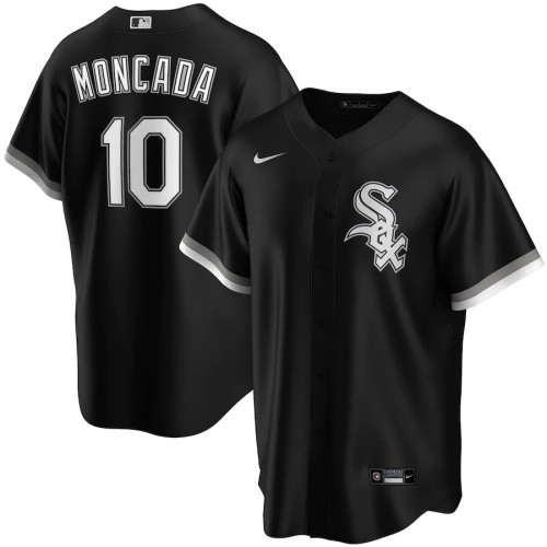 Men's Chicago White Sox Yoán Moncada #10 Nike Black Home 2020 Jersey Men's Chicago White Sox Yoán Moncada #10 Nike Black Home 2020 Jersey