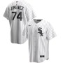 Men's Chicago White Sox Eloy Jimenez #74 Nike White&Roayl Home Jersey Men's Chicago White Sox Eloy Jimenez #74 Nike White&Roayl Home Jersey