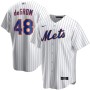 Men's New York Mets Jacob deGrom #48 Nike White&Royal Home 2020 Jersey Men's New York Mets Jacob deGrom #48 Nike White&Royal Home 2020 Jersey