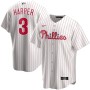 Men's Philadelphia Phillies Bryce Harper #3 Nike White&Red Home 2020 Jersey Men's Philadelphia Phillies Bryce Harper #3 Nike White&Red Home 2020 Jersey