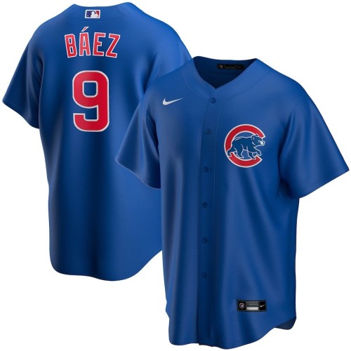 Men's Chicago Cubs Javier Baez #9 Nike Royal Alternate Player Jersey Men's Chicago Cubs Javier Baez #9 Nike Royal Alternate Player Jersey