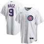 Men's Chicago Cubs Javier Baez #9 Nike White Home Player Jersey Men's Chicago Cubs Javier Baez #9 Nike White Home Player Jersey