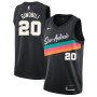 Men's San Antonio Spurs Manu Ginobili #20 Nike Black 20/21 Swingman Jersey-City Edition Men's San Antonio Spurs Manu Ginobili #20 Nike Black 20/21 Swingman Jersey-City Edition