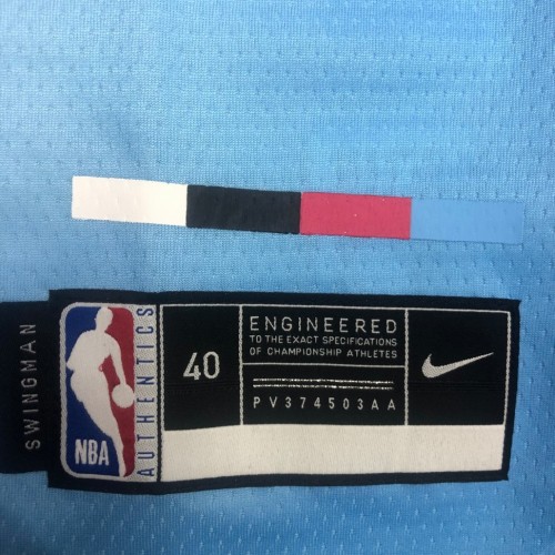 Men's Miami Heat Dwyane Wade #3 Blue&Pink 20/21 Swingman Jersey - City Edition Men's Miami Heat Dwyane Wade #3 Blue&Pink 20/21 Swingman Jersey - City Edition