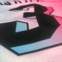 Men's Miami Heat Dwyane Wade #3 Blue&Pink 20/21 Swingman Jersey - City Edition Men's Miami Heat Dwyane Wade #3 Blue&Pink 20/21 Swingman Jersey - City Edition