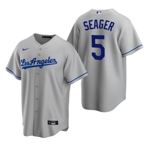 Men's Los Angeles Dodgers Corey Seager #5 Nike Gray 2020 World Series Champions Home Jersey Men's Los Angeles Dodgers Corey Seager #5 Nike Gray 2020 World Series Champions Home Jersey