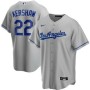 Men's Los Angeles Dodgers Clayton Kershaw #22 Nike Gray Alternate 2020 Jersey Men's Los Angeles Dodgers Clayton Kershaw #22 Nike Gray Alternate 2020 Jersey