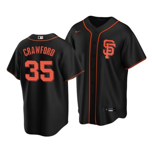Men's San Francisco Giants Brandon Crawford #35 Nike Black Home 2020 Jersey Men's San Francisco Giants Brandon Crawford #35 Nike Black Home 2020 Jersey
