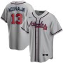 Men's Atlanta Braves Ronald Acuña Jr. #13 Gray Road 2020 Player Jersey Men's Atlanta Braves Ronald Acuña Jr. #13 Gray Road 2020 Player Jersey