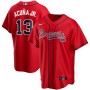 Men's Atlanta Braves Ronald Acuña Jr. #13 Red 2020 Player Jersey Men's Atlanta Braves Ronald Acuña Jr. #13 Red 2020 Player Jersey