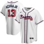 Men's Atlanta Braves Ronald Acuña Jr. #13 White 2020 Player Jersey Men's Atlanta Braves Ronald Acuña Jr. #13 White 2020 Player Jersey
