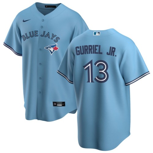Men's Toronto Blue Jays Lourdes Gurriel Jr. #13 Nike Light Blue Alternate 2020 Jersey Men's Toronto Blue Jays Lourdes Gurriel Jr. #13 Nike Light Blue Alternate 2020 Jersey