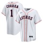 Men's Houston Astros Carlos Correa #1 Nike White Home 2020 Jersey Men's Houston Astros Carlos Correa #1 Nike White Home 2020 Jersey