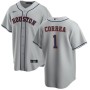 Men's Houston Astros Carlos Correa #1 Nike Gray Road Home 2020 Jersey Men's Houston Astros Carlos Correa #1 Nike Gray Road Home 2020 Jersey