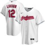Men's Cleveland Indians Francisco Lindor #12 Nike White Home 2020 Jersey Men's Cleveland Indians Francisco Lindor #12 Nike White Home 2020 Jersey